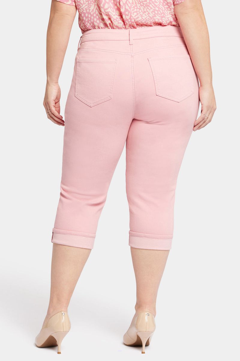 Pink Women's NYDJ Plus Marilyn Straight Crop Jeans | NZ 049QIMPVW