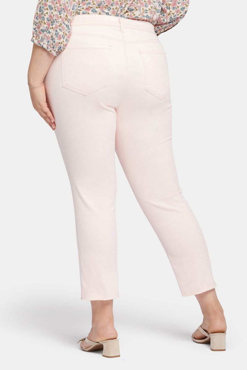 Pink Women's NYDJ Plus Sheri Slim Ankle Jeans | NZ 268OYCGBL