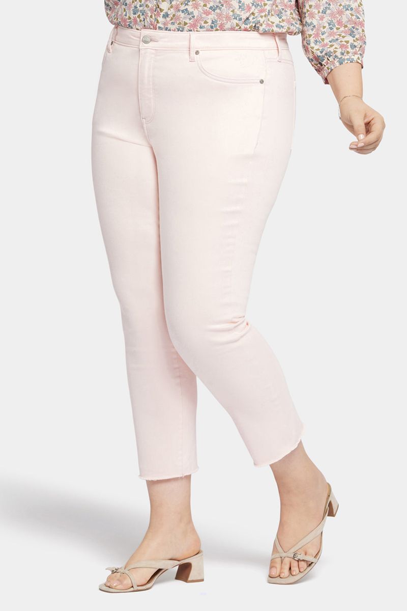 Pink Women's NYDJ Plus Sheri Slim Ankle Jeans | NZ 268OYCGBL