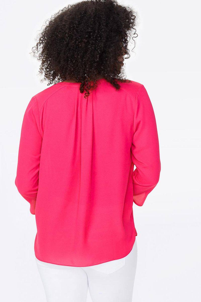 Pink Women's NYDJ Plus The Perfect Blouse | NZ 436LNQHVI