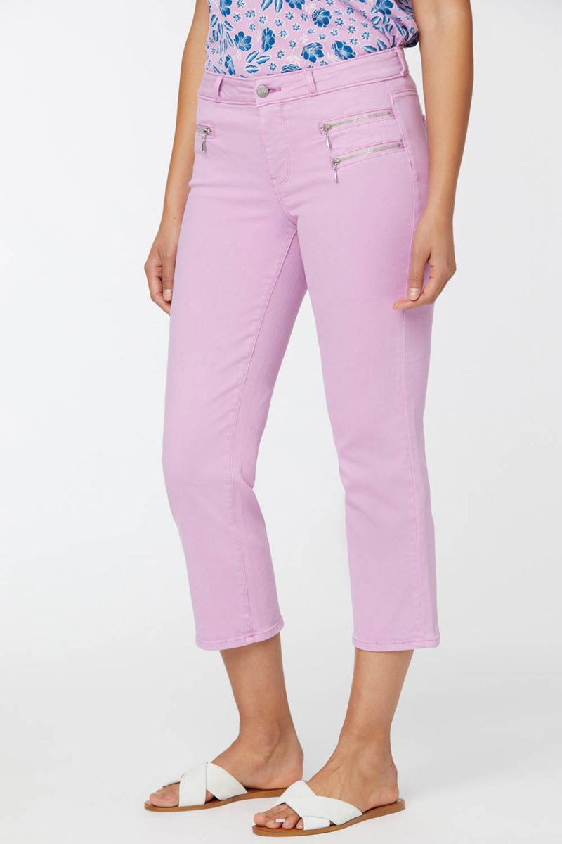 Pink Women's NYDJ Relaxed Piper Crop Jeans | NZ 051FANGCX