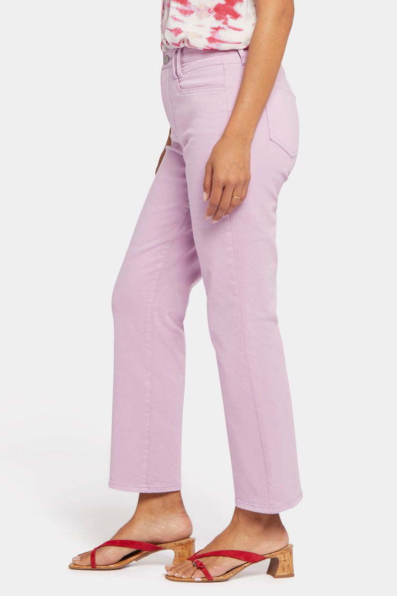 Pink Women's NYDJ Relaxed Straight Ankle Jeans | NZ 925GLANSF