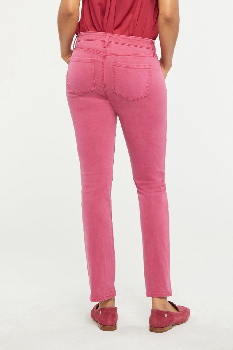 Pink Women's NYDJ Sheri Slim Ankle Jeans | NZ 632HGPXUQ