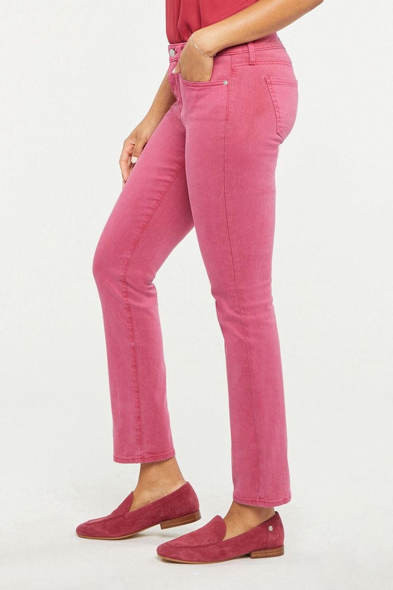 Pink Women's NYDJ Sheri Slim Ankle Jeans | NZ 632HGPXUQ