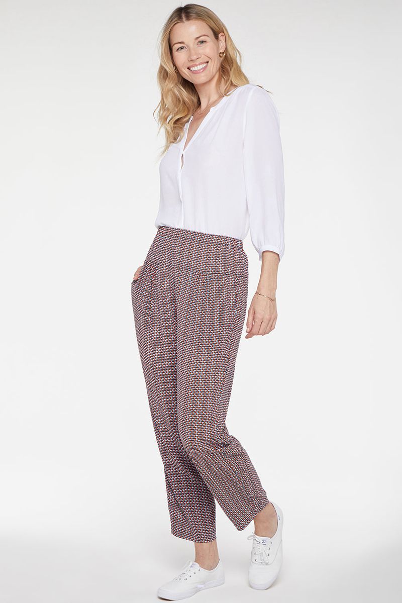 Purple Women's NYDJ Ines Slim Pants | NZ 310KCZNMX