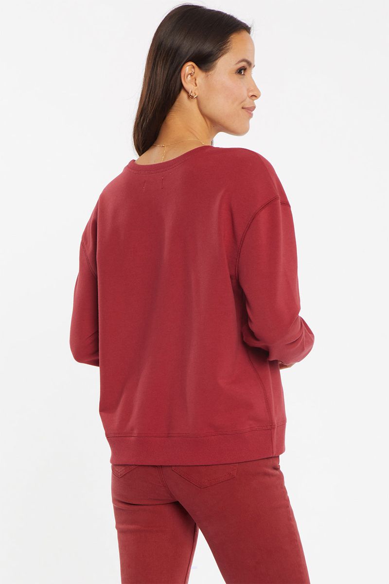 Red Women's NYDJ Basic Sweatshirts | NZ 315RSZWDE