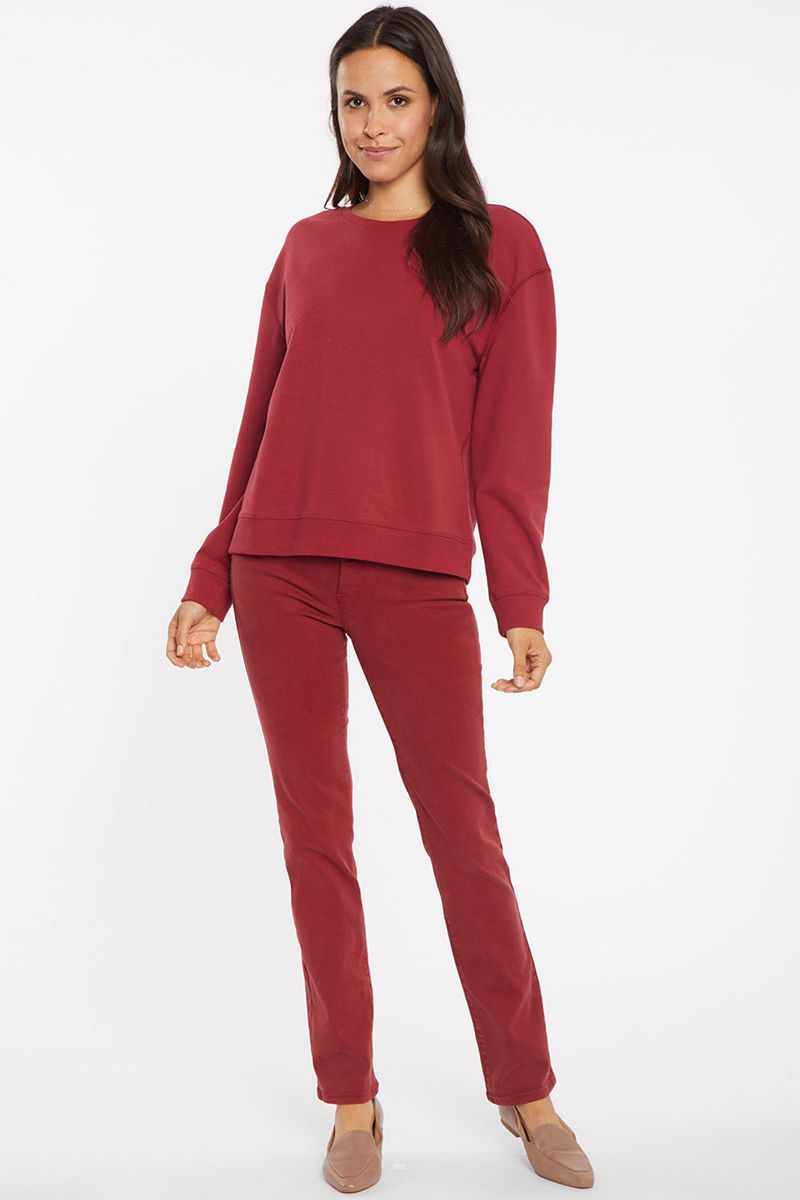 Red Women's NYDJ Basic Sweatshirts | NZ 315RSZWDE