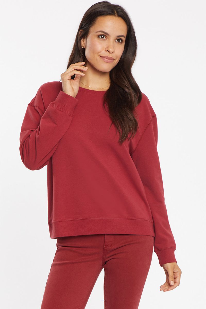 Red Women's NYDJ Basic Sweatshirts | NZ 315RSZWDE