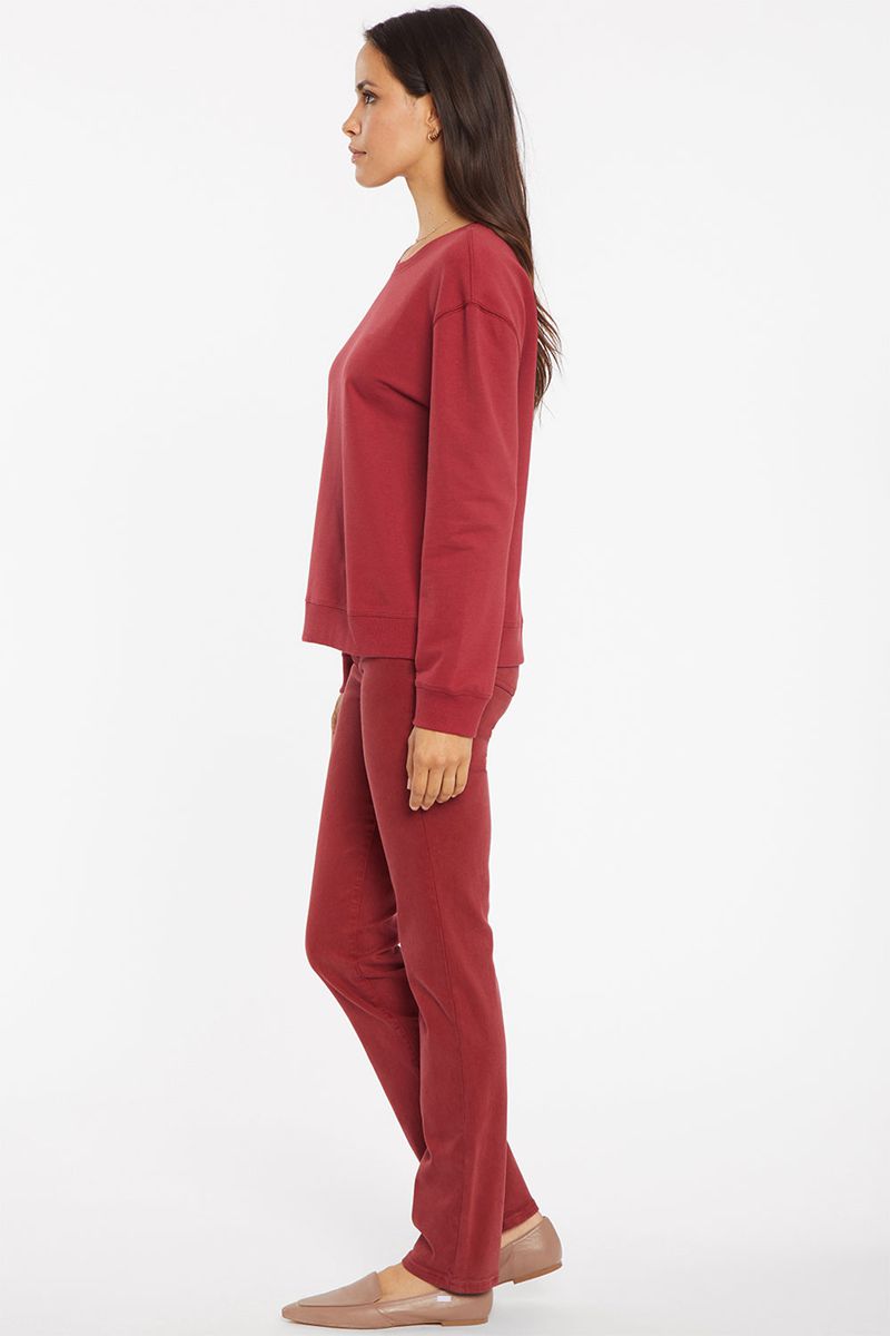 Red Women's NYDJ Basic Sweatshirts | NZ 315RSZWDE