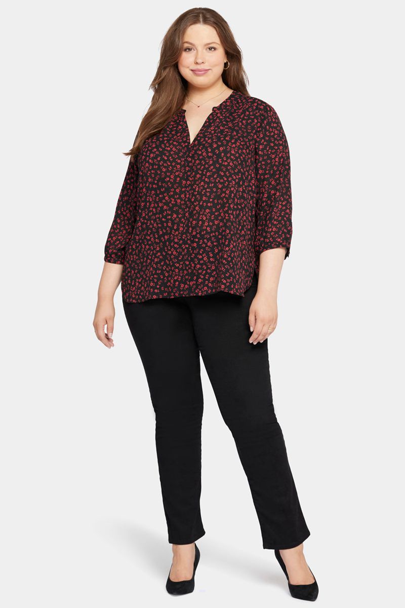 Red Women's NYDJ Plus Pintuck Blouse | NZ 902XDTRHI