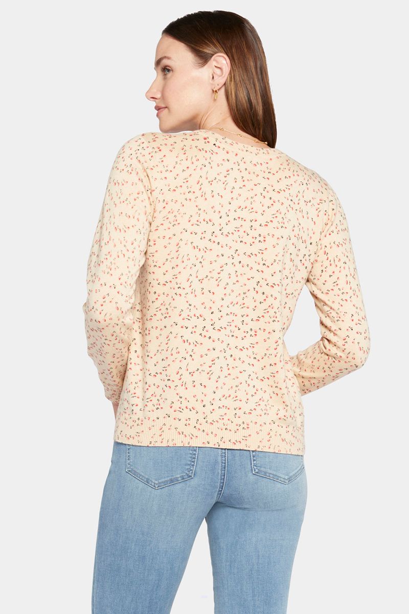 Rose Women's NYDJ Classic Crewneck Sweaters | NZ 197SPCAVM