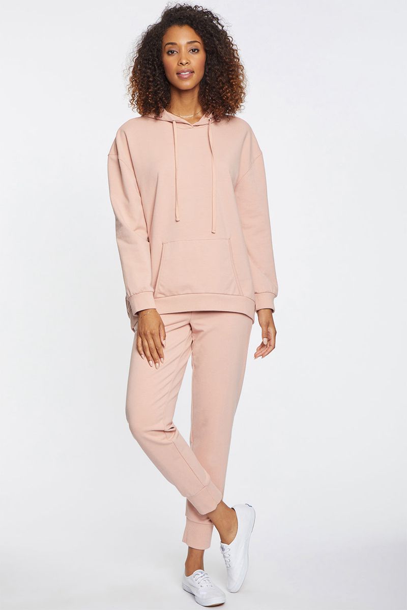 Rose Women's NYDJ Oversized Pullover Hoodie | NZ 024VQWOPC