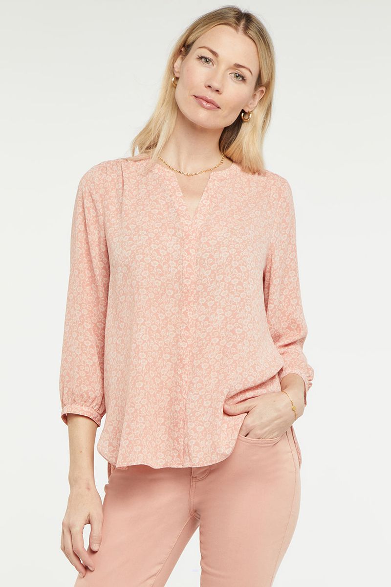 Rose Women's NYDJ Pintuck Blouse | NZ 281NTGAWP