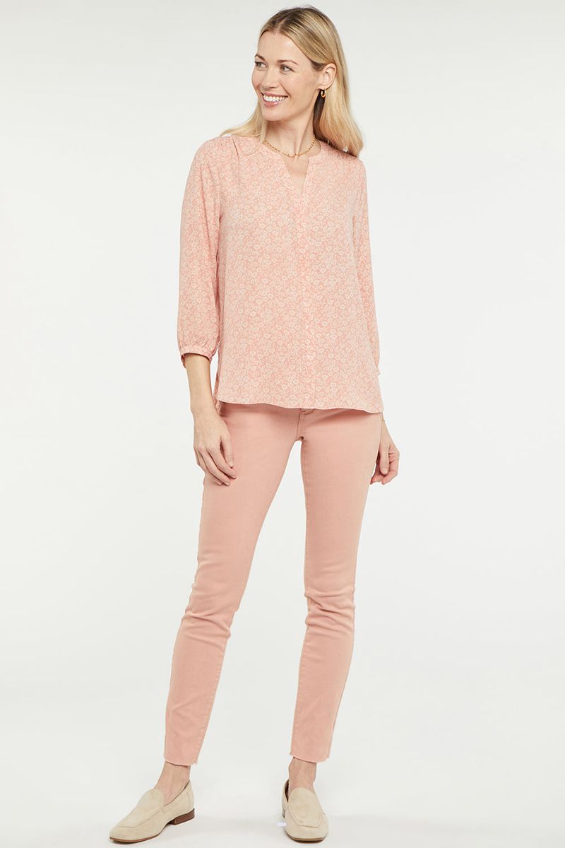 Rose Women's NYDJ Pintuck Blouse | NZ 281NTGAWP