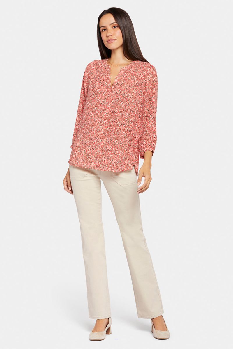 Rose Women's NYDJ Pintuck Blouse | NZ 361QMNCFR