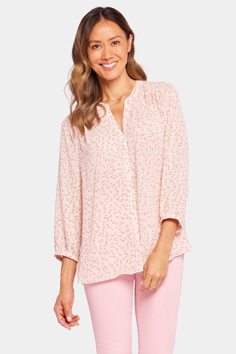 Rose Women's NYDJ Pintuck Blouse | NZ 726XLAJGC