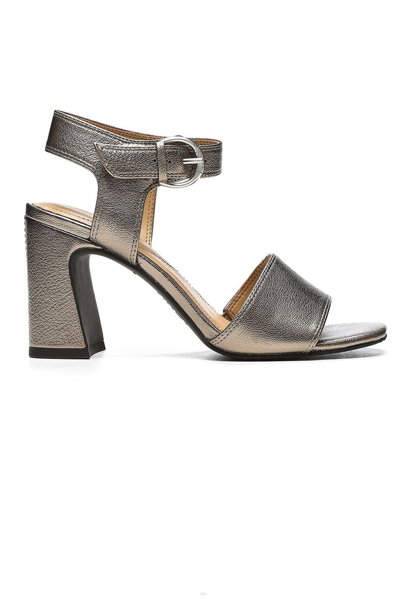 Silver Women's NYDJ Liz Block Heel Sandals | NZ 342XERLOU