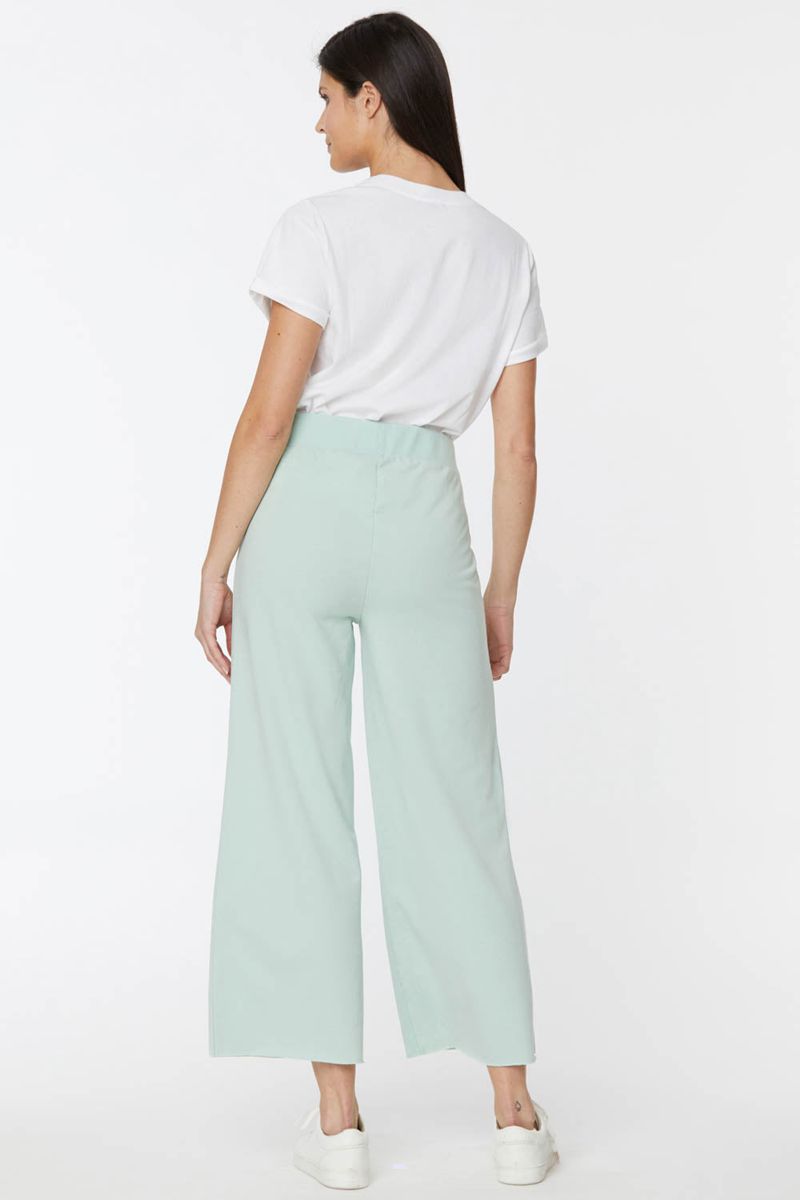 Turquoise Women's NYDJ Drawstring Wide Leg Pants | NZ 427NYOCTW