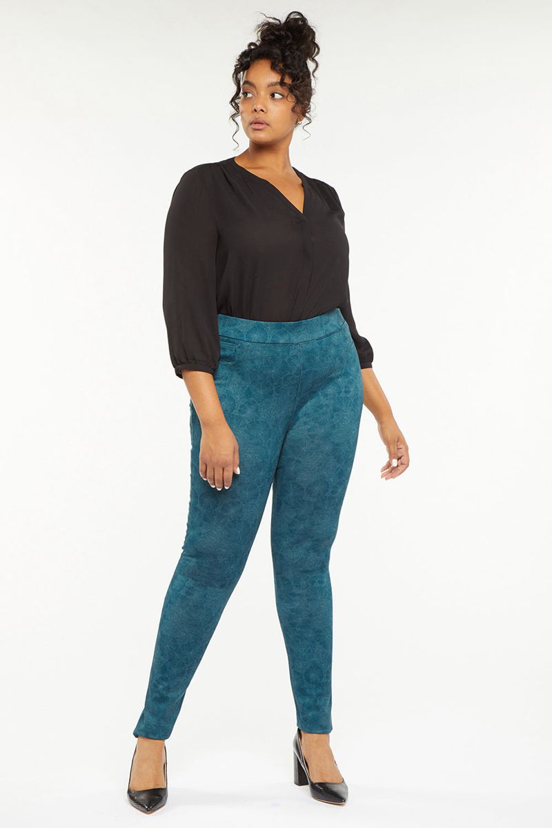 Turquoise Women's NYDJ Plus Modern Leggings | NZ 362FTNZYE