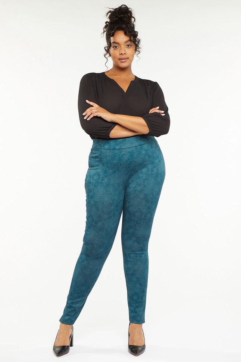 Turquoise Women\'s NYDJ Plus Modern Leggings | NZ 362FTNZYE