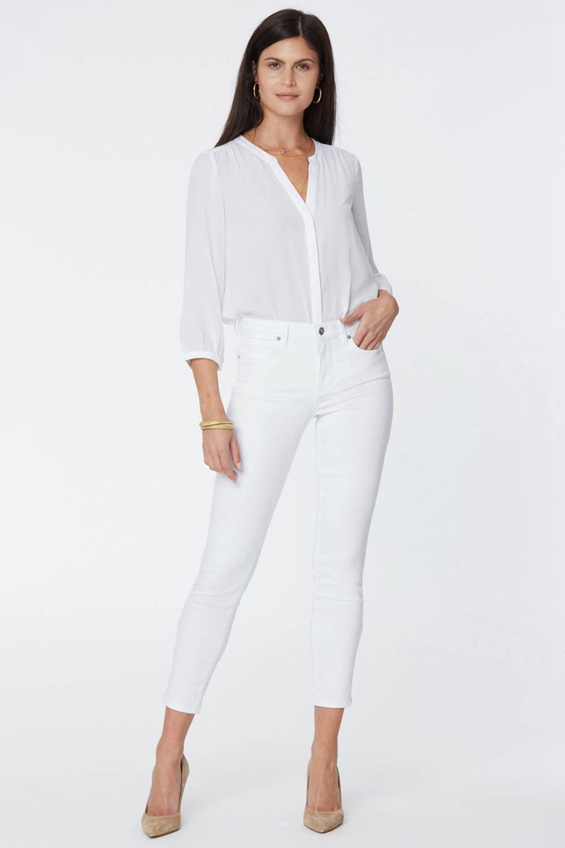 White Women\'s NYDJ Alina Skinny Ankle Jeans | NZ 205LXVODA