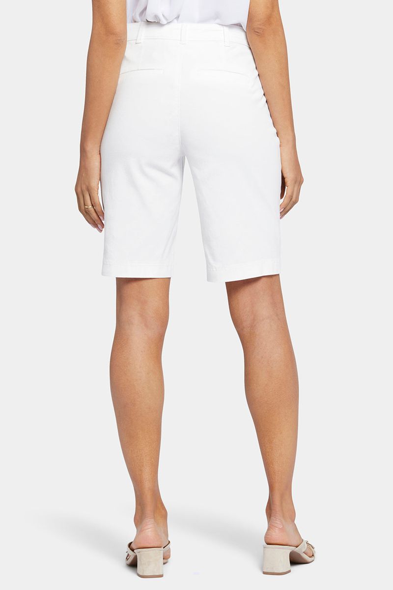 White Women's NYDJ Bermuda Shorts | NZ 918KACXJH