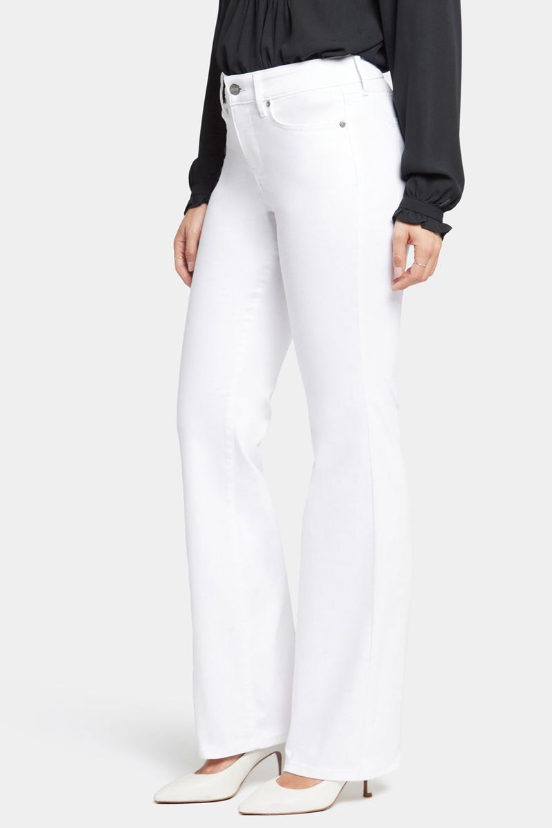 White Women's NYDJ Blake Slim Flared Jeans | NZ 072UJFIXV