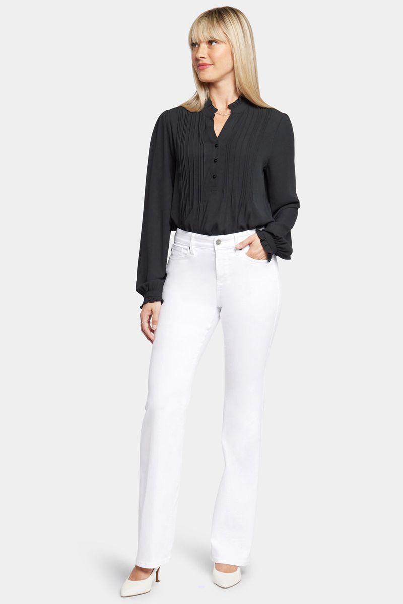 White Women's NYDJ Blake Slim Flared Jeans | NZ 072UJFIXV