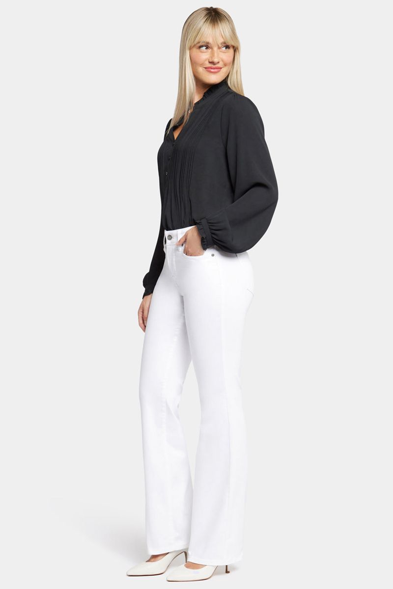 White Women's NYDJ Blake Slim Flared Jeans | NZ 072UJFIXV