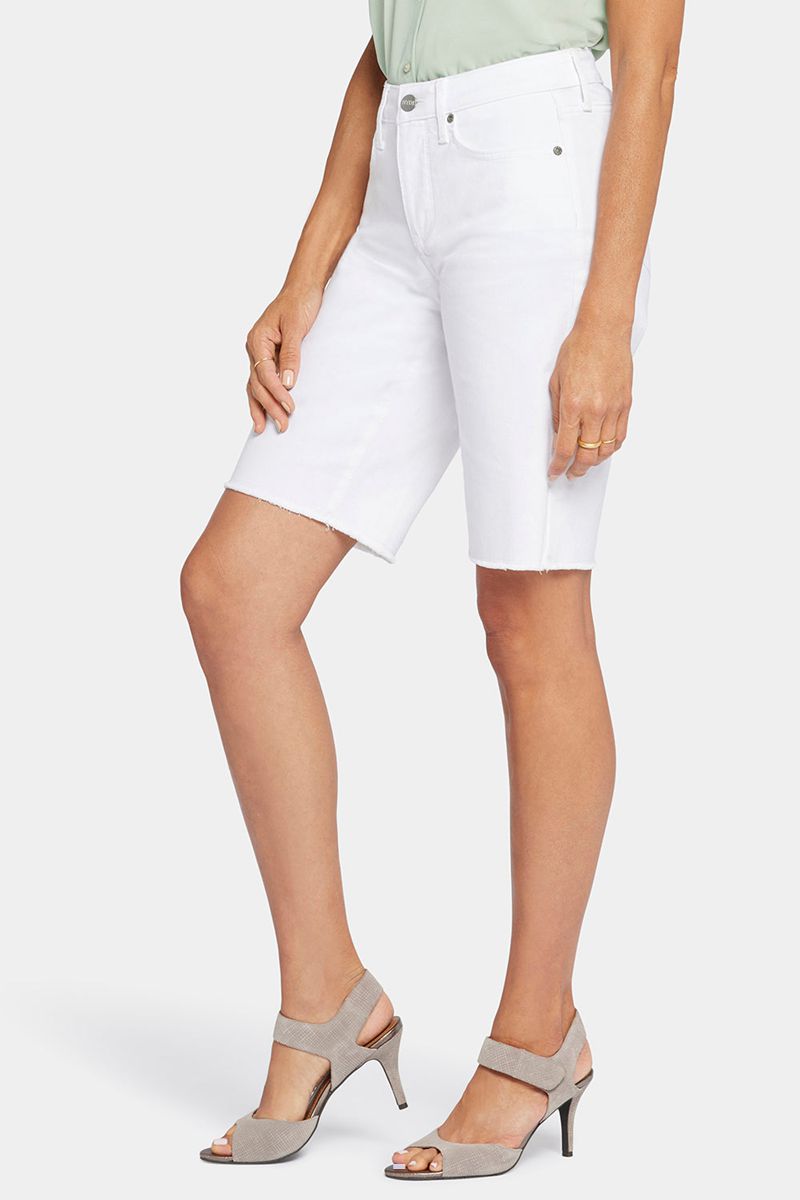 White Women's NYDJ Boyfriend Shorts | NZ 931XJOGCH