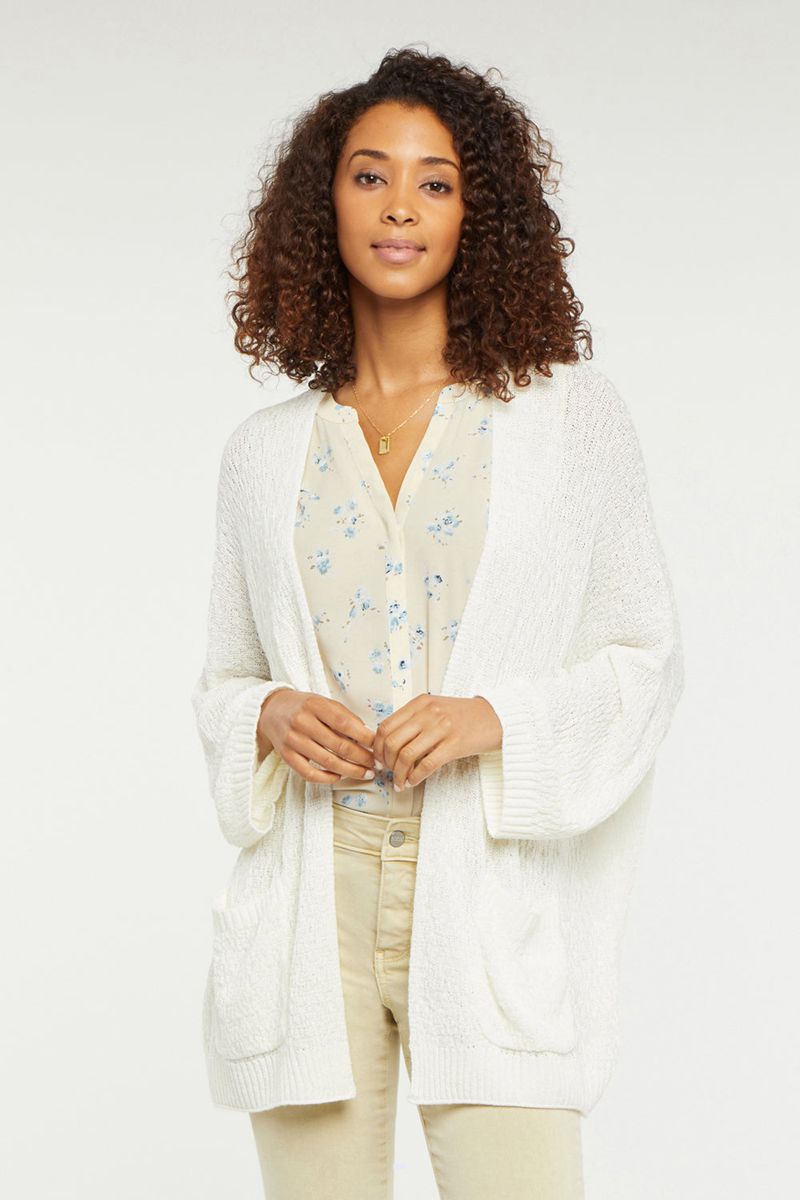 White Women\'s NYDJ Drape Cardigan | NZ 620ETBRJX