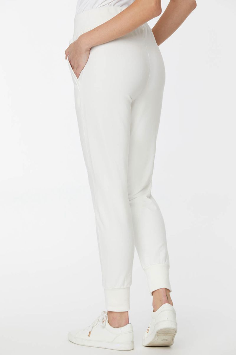 White Women's NYDJ Drawstring Jogger Pants | NZ 148OGSEVD