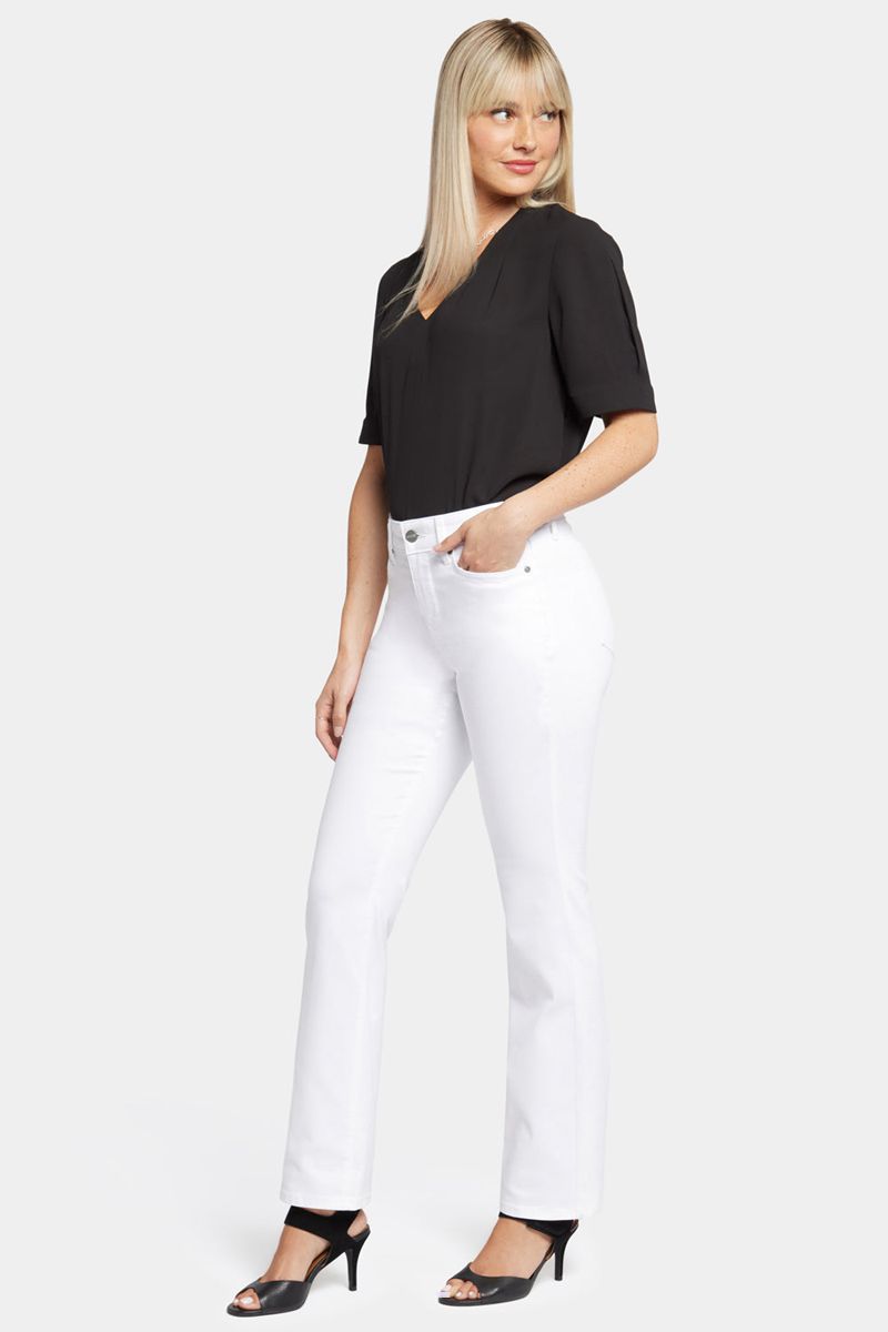 White Women's NYDJ Ellison Straight Jeans | NZ 689IHFYAR