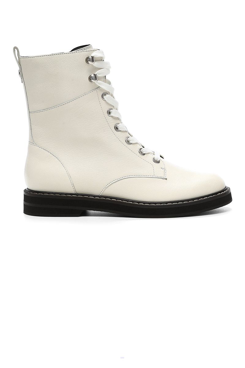 White Women's NYDJ Estella Lace-Up Boots | NZ 659VNJADR