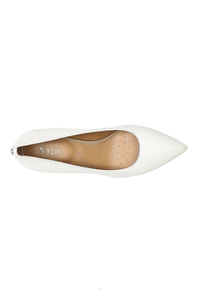 White Women's NYDJ Evie Pumps | NZ 380NQSTEF