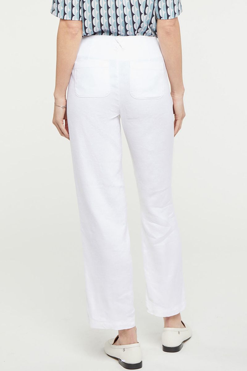 White Women's NYDJ Marilyn Straight Ankle Pants | NZ 841OAVPHK