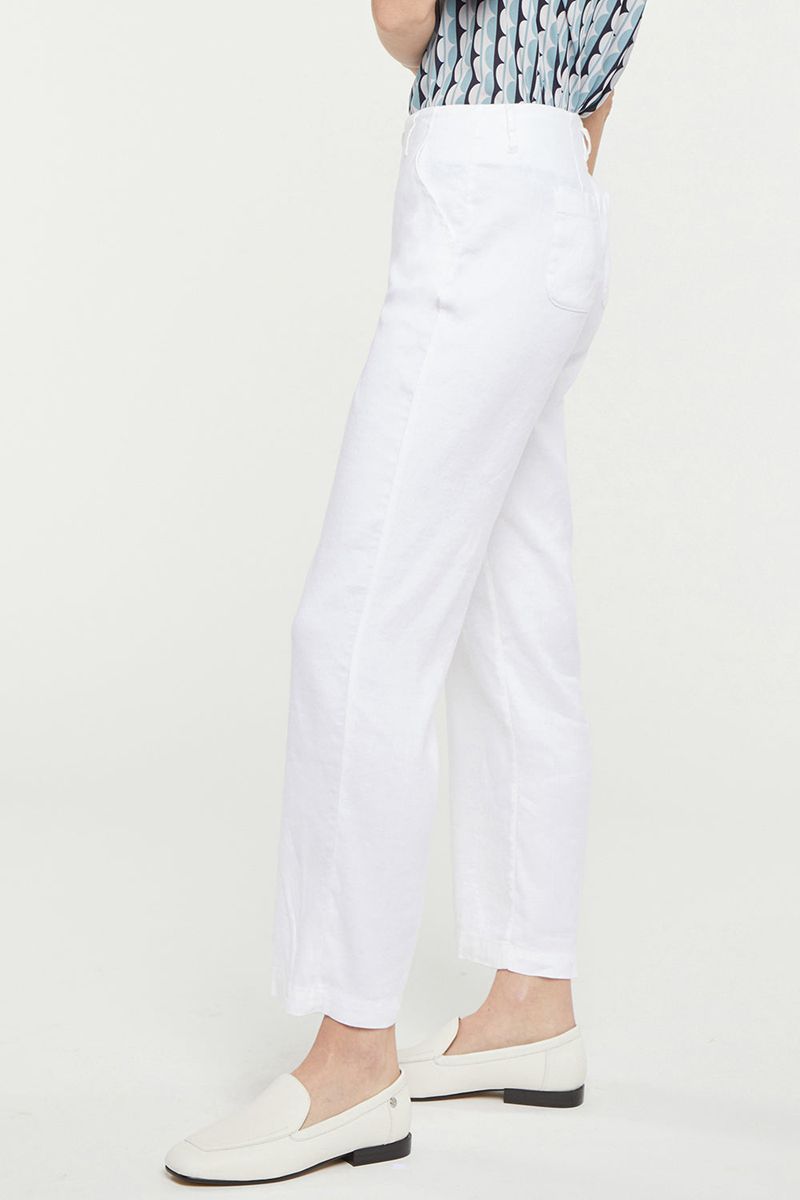 White Women's NYDJ Marilyn Straight Ankle Pants | NZ 841OAVPHK