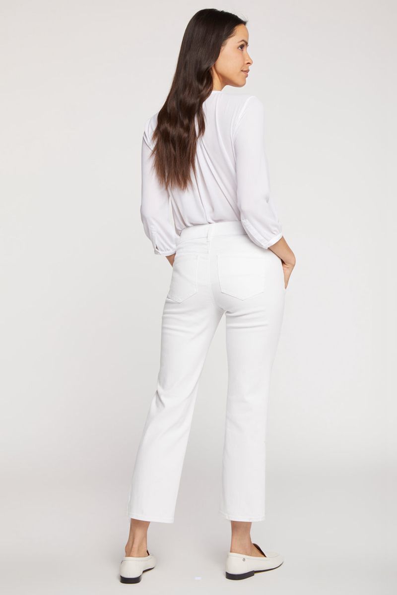 White Women's NYDJ Marilyn Straight Ankle Jeans | NZ 940LTNJEG