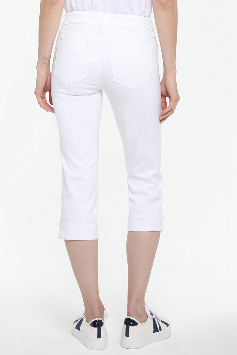 White Women's NYDJ Marilyn Straight Crop Jeans | NZ 095JZODLW