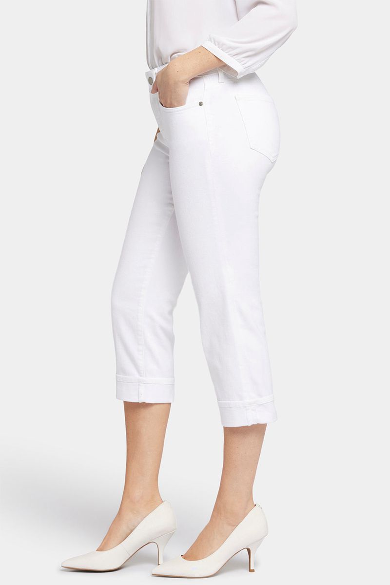 White Women's NYDJ Marilyn Straight Crop Jeans | NZ 821EAPZGY