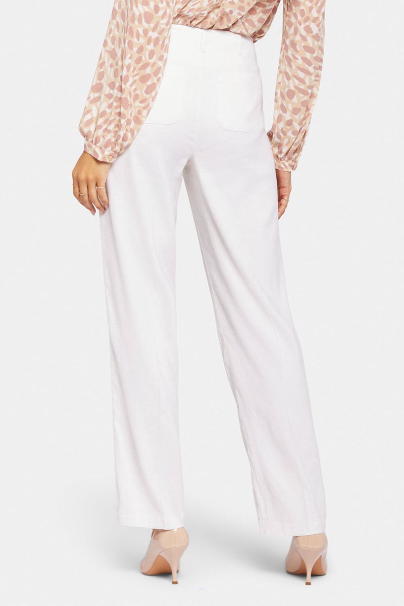 White Women's NYDJ Marilyn Straight Pants | NZ 928RIKPDB