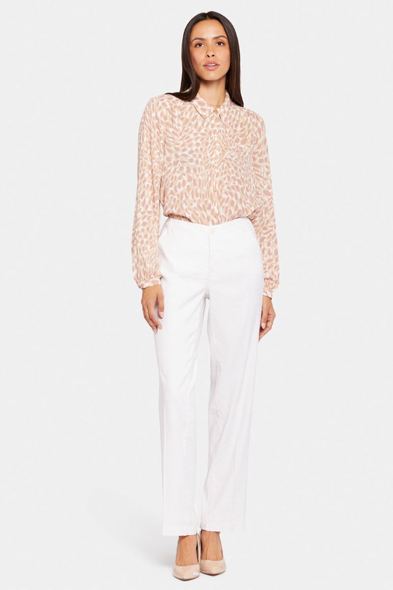 White Women's NYDJ Marilyn Straight Pants | NZ 928RIKPDB