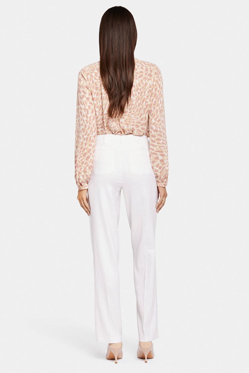 White Women's NYDJ Marilyn Straight Pants | NZ 928RIKPDB