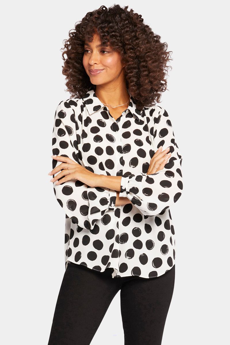 White Women's NYDJ Modern Blouse | NZ 461HXPOZS