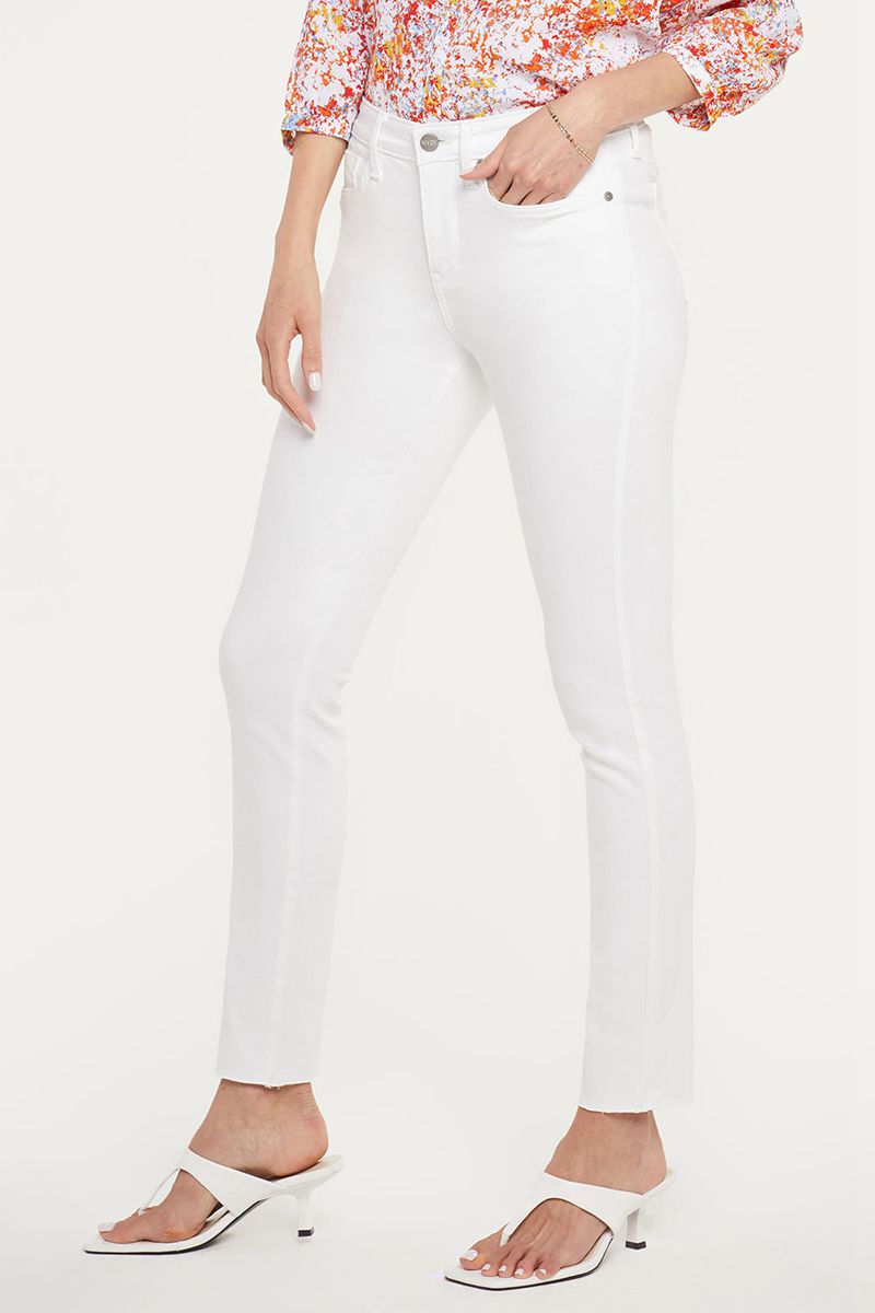 White Women's NYDJ Petite Alina Skinny Ankle Jeans | NZ 280XHMFPN