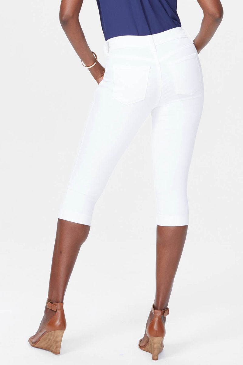 White Women's NYDJ Petite Marilyn Straight Crop Jeans | NZ 429MGUHTK