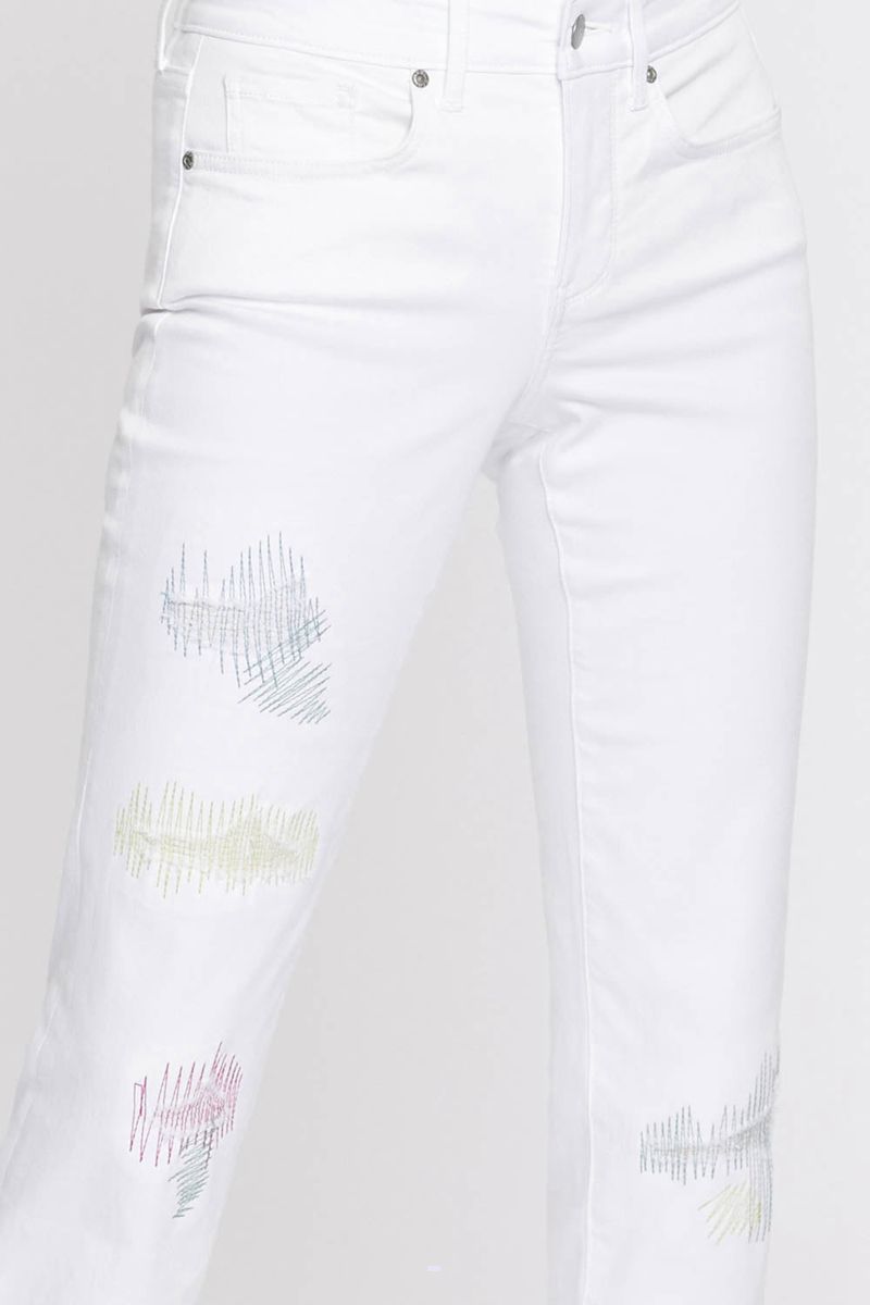 White Women's NYDJ Petite Marilyn Straight Ankle Jeans | NZ 524DAGVYS