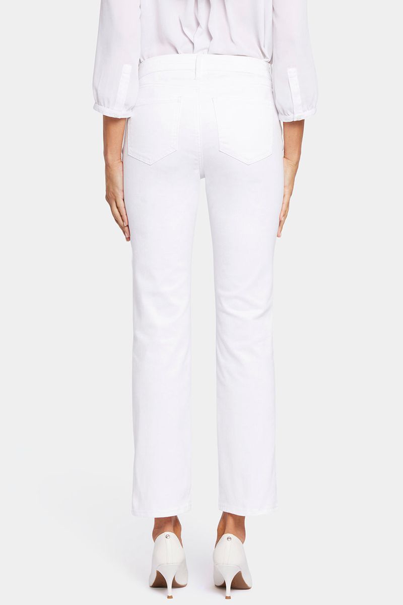 White Women's NYDJ Petite Sheri Slim Ankle Jeans | NZ 498IFKPHO