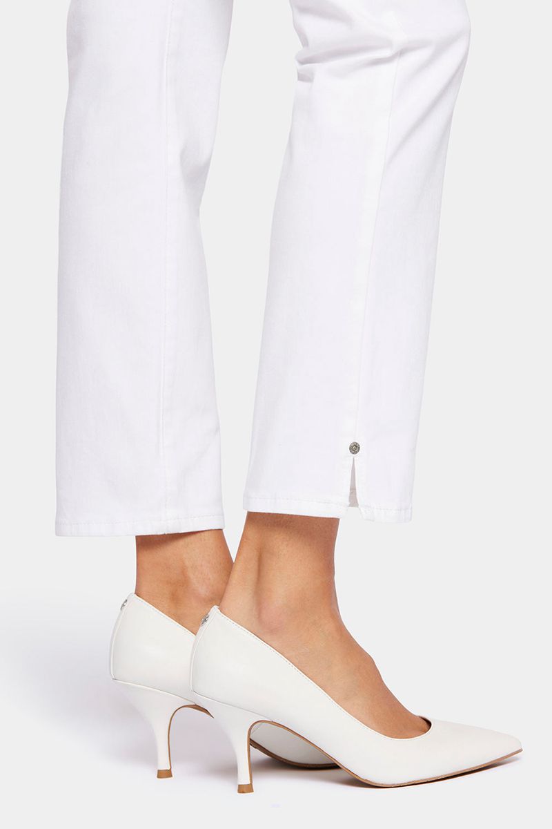 White Women's NYDJ Petite Sheri Slim Ankle Jeans | NZ 498IFKPHO