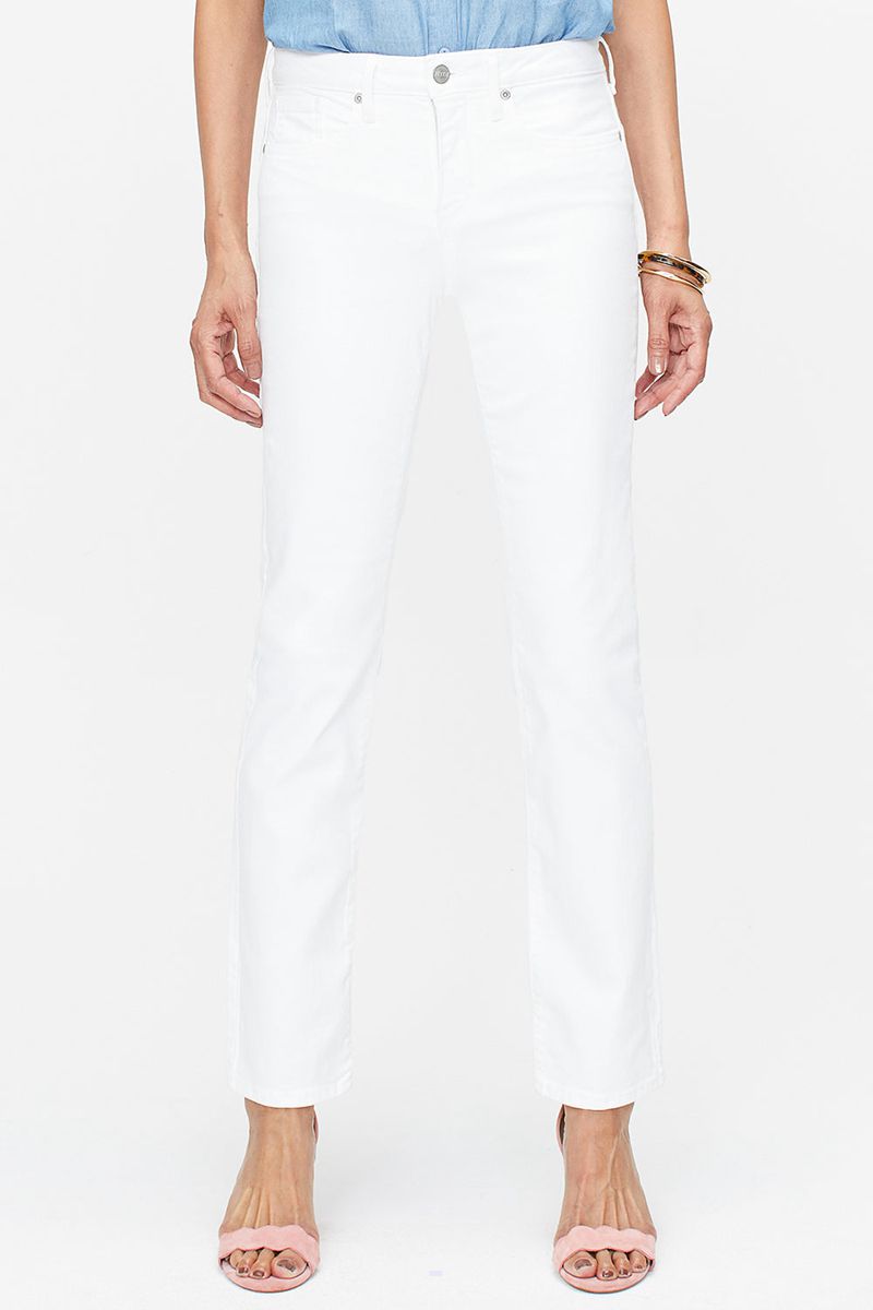 White Women's NYDJ Petite Sheri Slim Jeans | NZ 356PNHUOD